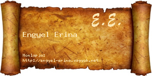 Engyel Erina névjegykártya